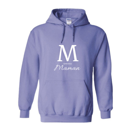       Sweat femme initiale - violet
    