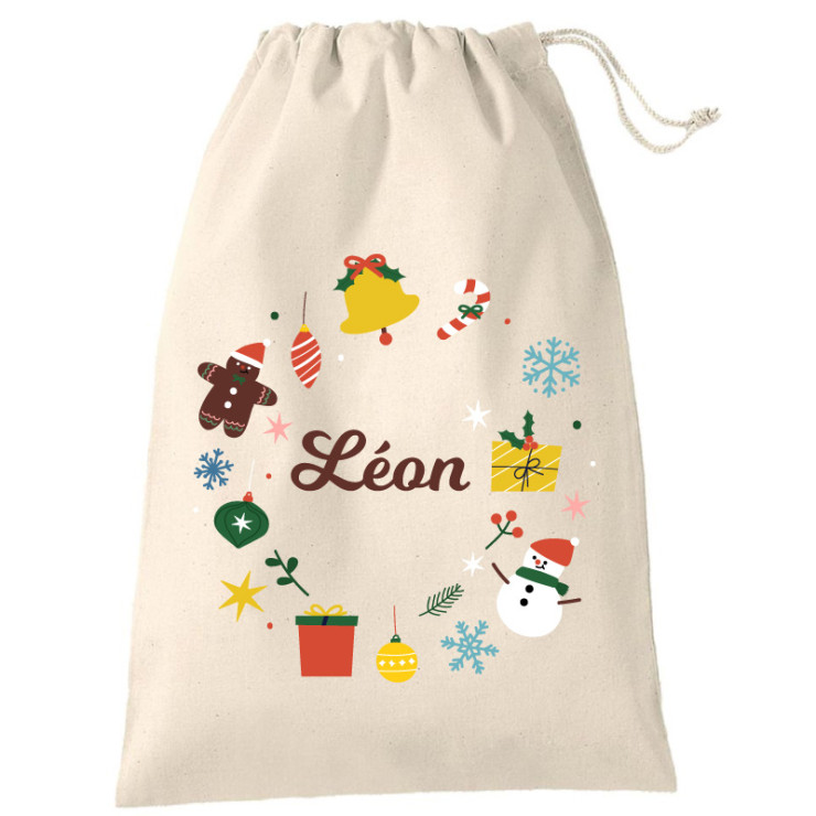 Sac de Noël personnalisé XL