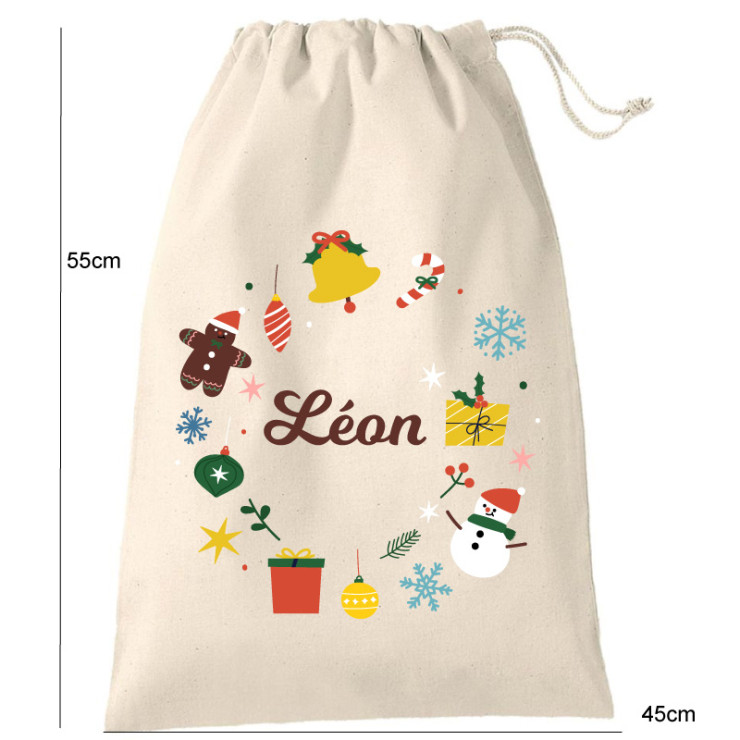Sac de Noël personnalisable