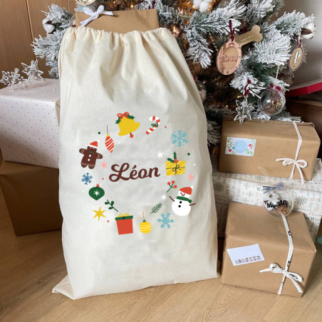       Sac de Noël personnalisé XL
    