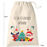 Sac cadeau Noël tissu XL - Noël