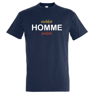 Achat t-shirt Certifié homme parfait - Idée cadeau