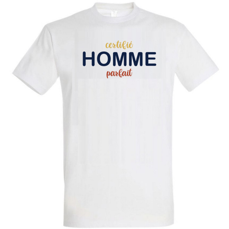       T-shirt Certifié homme parfait
    