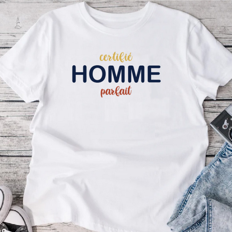       T-shirt Certifié homme parfait
    