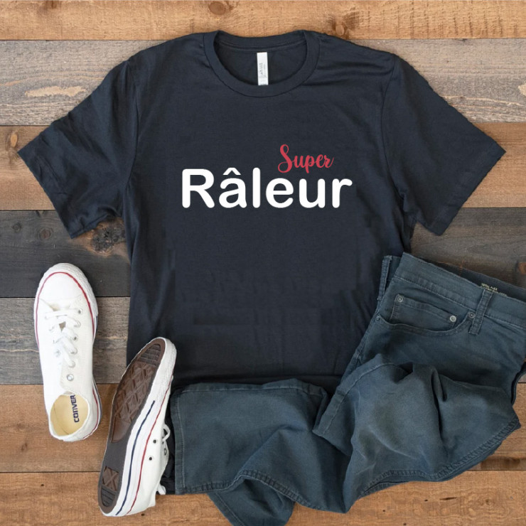 T-shirt Super Râleur bleu