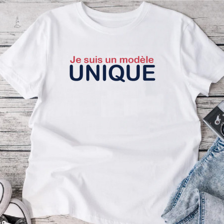       T-shirt pour homme - Je suis un modèle unique !
    