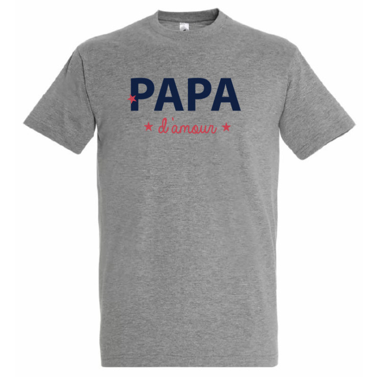       T-shirt Papa d'amour - Cadeau anniversaire père
    