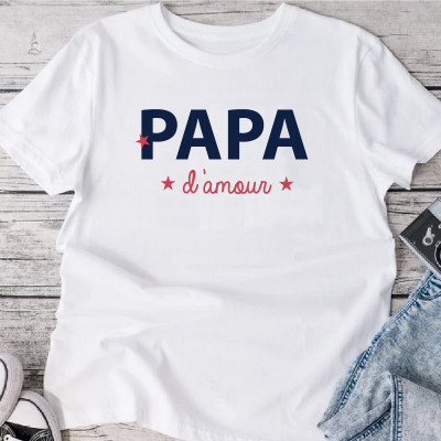 Achat t-shirt Papa d'amour