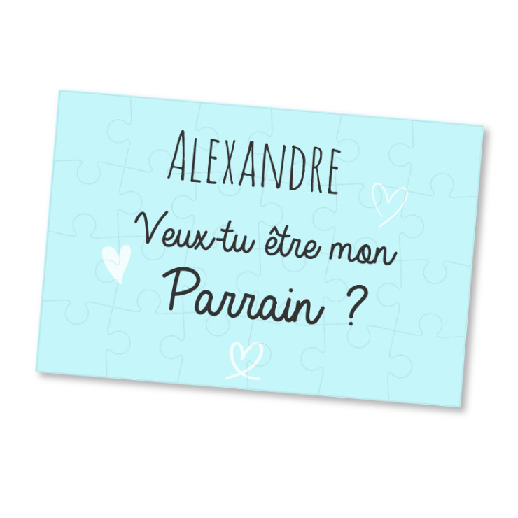Puzzle Veux tu etre mon parrain ?