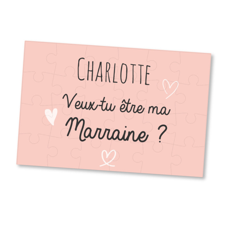 Puzzle Veux tu etre ma marraine ?