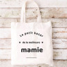 Tote bag Le petit bazar de la meilleure mamie - Beige