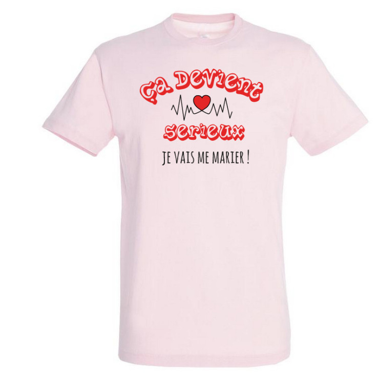       T-shirt Je vais me marier
    