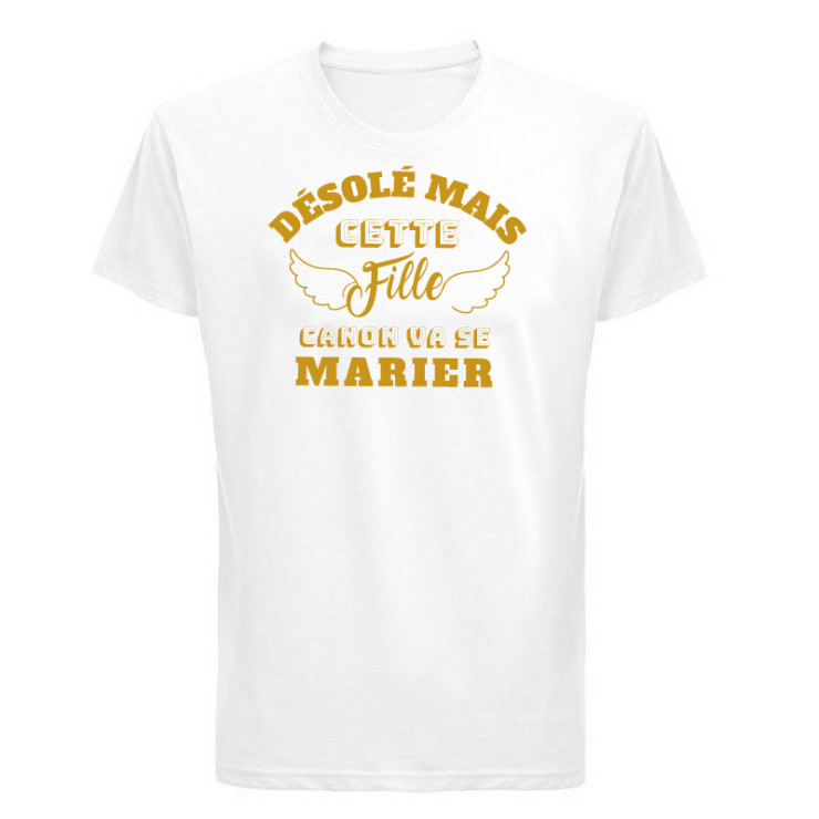       T-shirt "Cette fille va se marier"
    
