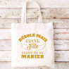 Tote bag EVJF "Cette fille canon va se marier" - Tote Bag Femme