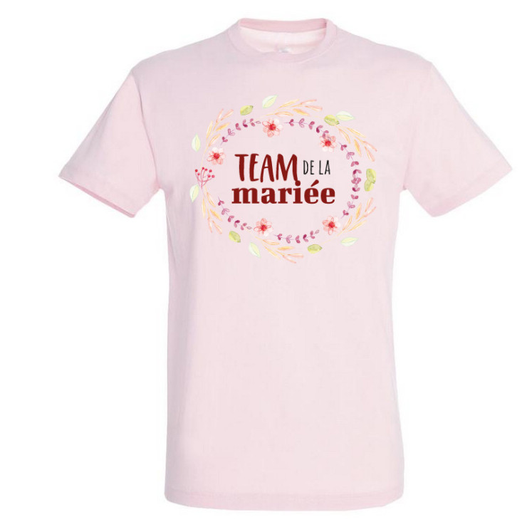      T-shirt Team de la mariée
    
