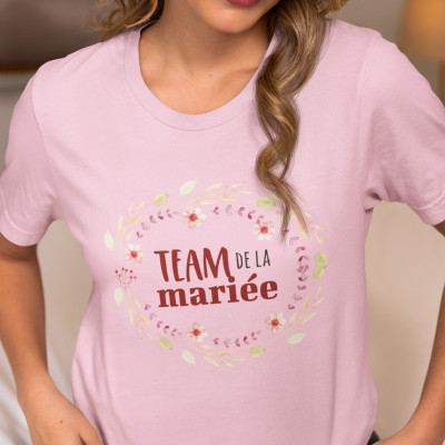 T-shirt EVJF Team de la mariée