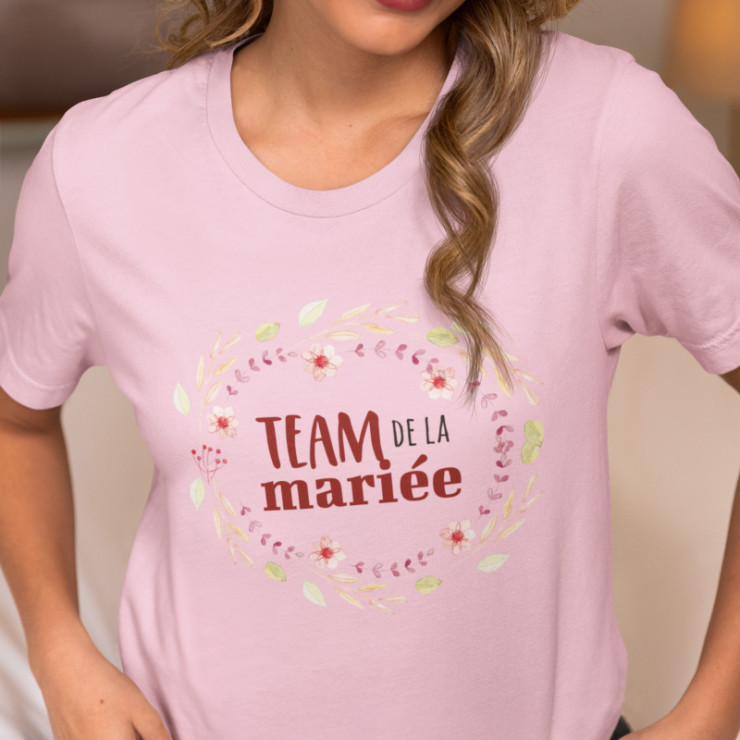 T-shirt EVJF Team de la mariée