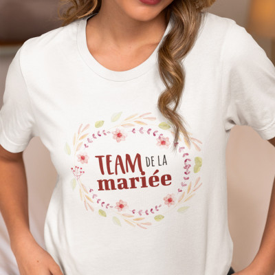 Achat t-shirt EVJF Team de la mariée