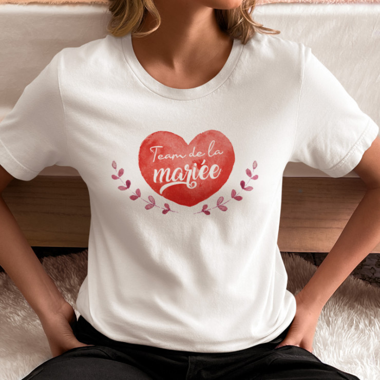       T-shirt EVJF personnalisé – Team de la Mariée
    