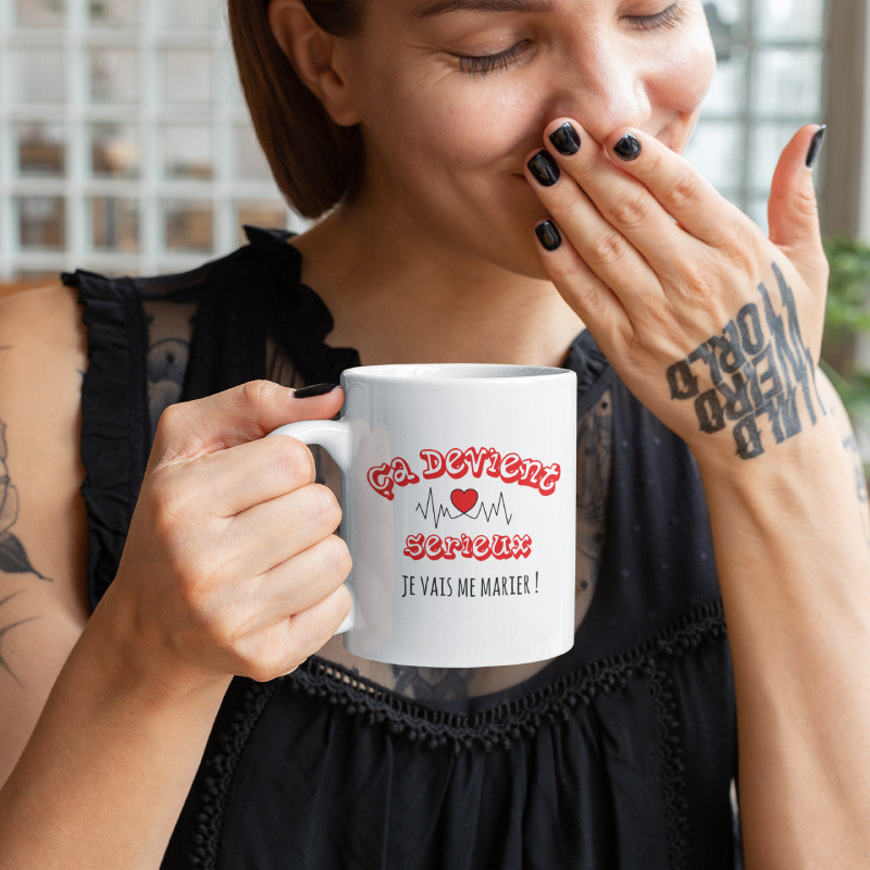 Kiribou Mug EVJF « Madame » - Cadeau Humoristique Et Original Pour Future Mariée