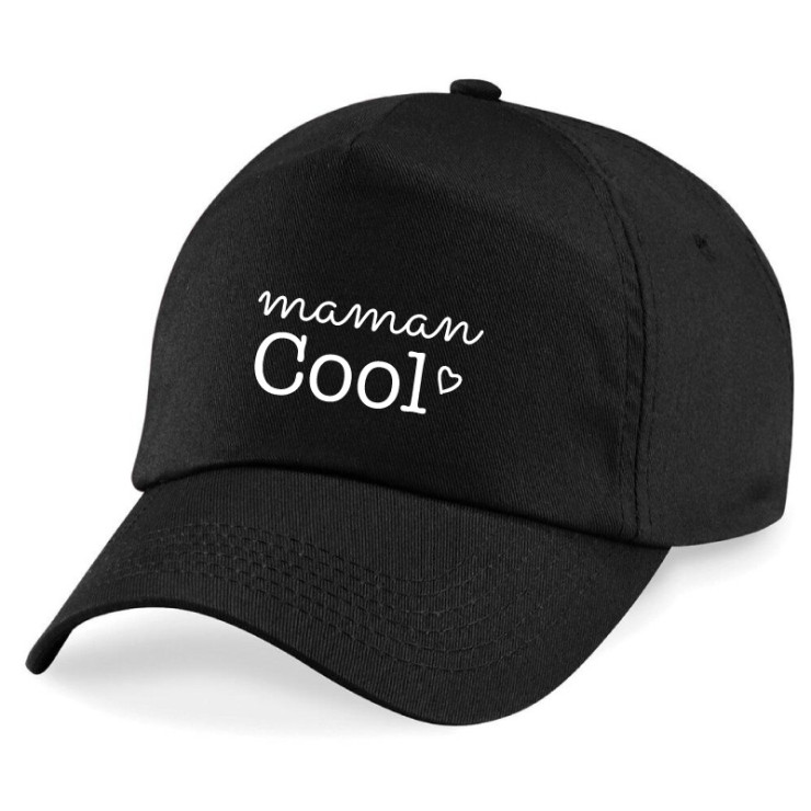Casquette maman cool - Noir