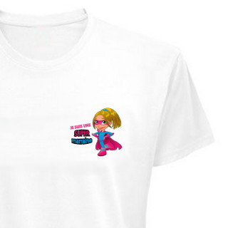 Boutique t-shirt Super Marraine - Angora