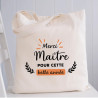 Tote bag personnalisé Maitre - Tote bag homme