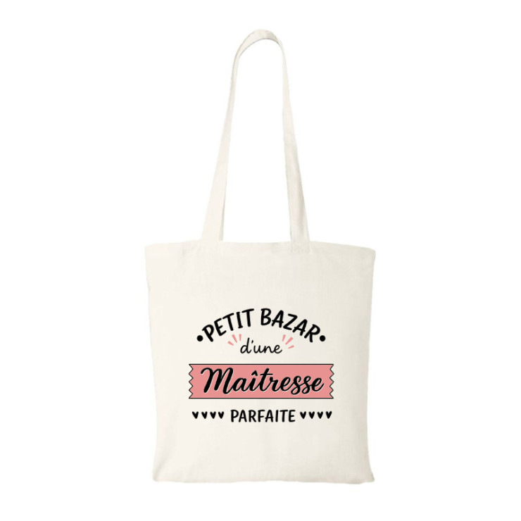 Tote bag personnalisé Maîtresse
