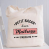 Sac Tote bag personnalisé Maîtresse - Tote Bag Femme