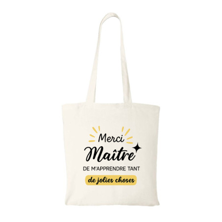       Tote bag merci Maitre
    