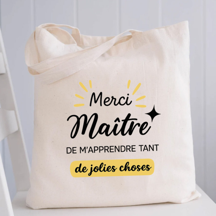 Sac pour dire merci maitre