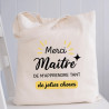 Sac pour dire merci maitre - Tote bag homme