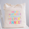Sac pour dire merci maitresse pour cette année - Tote Bag Femme
