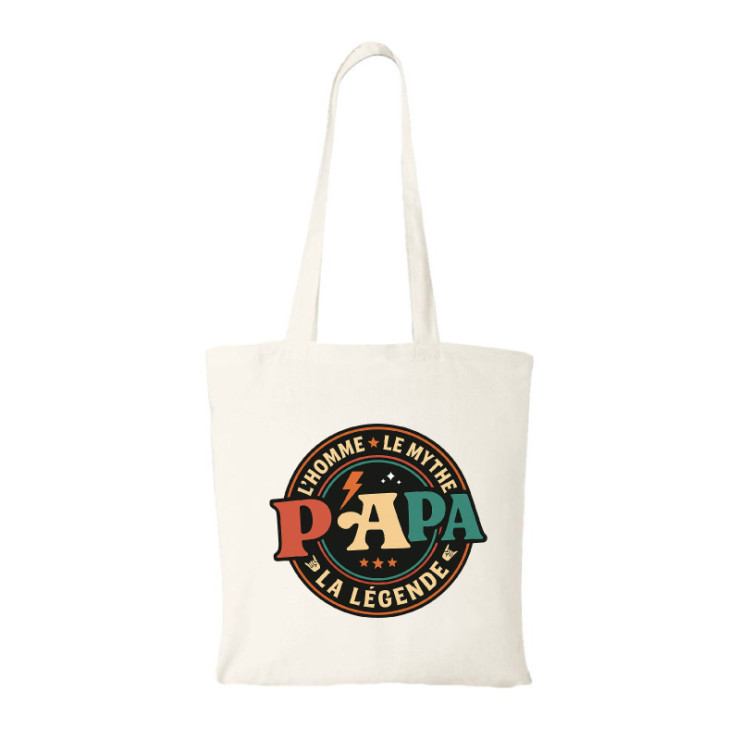       Tote bag Papa - Le mythe, la légende
    