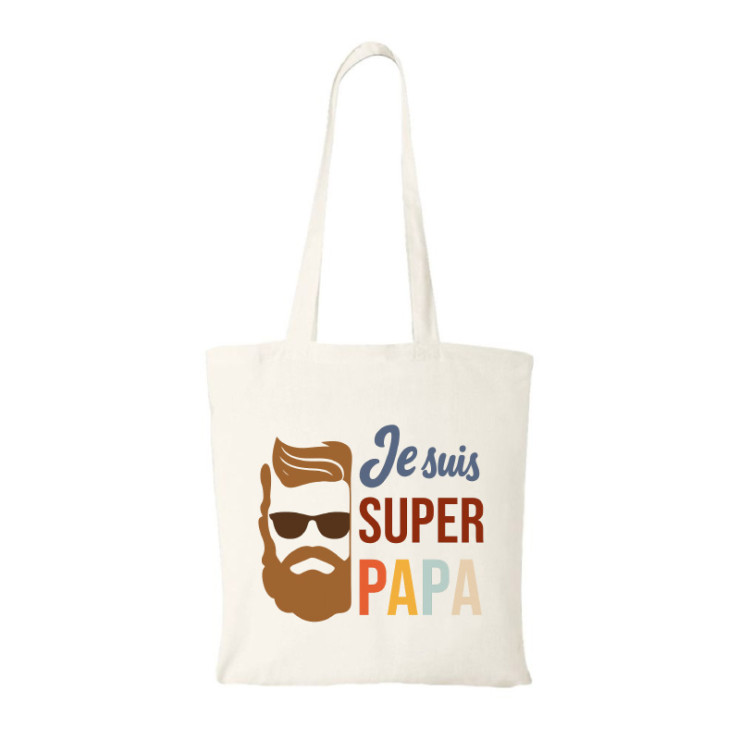 Tote bag "Je suis super PAPA"
