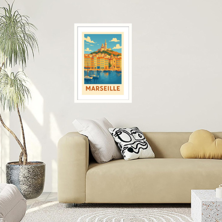       Affiche vintage de Marseille
    