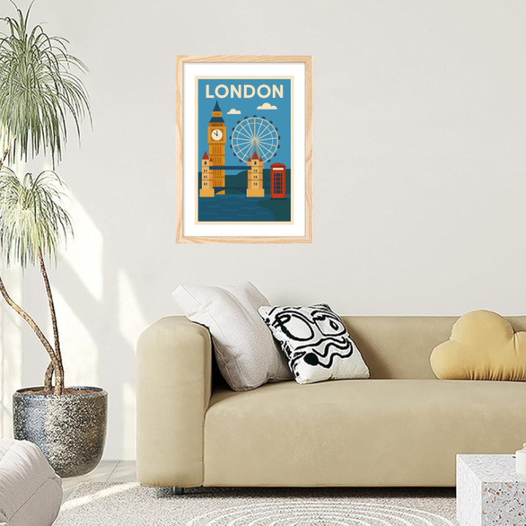       Affiche vintage de Londres
    