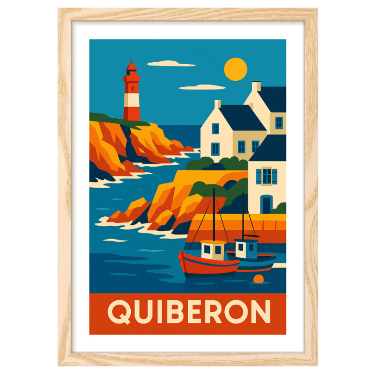 Affiche Quiberon vintage