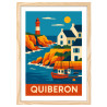 Affiche de Quiberon - Cadre bois