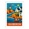 Affiche de Quiberon - Encadrement : Cadre blanc