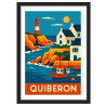 Affiche de Quiberon - Encadrement : Cadre noir