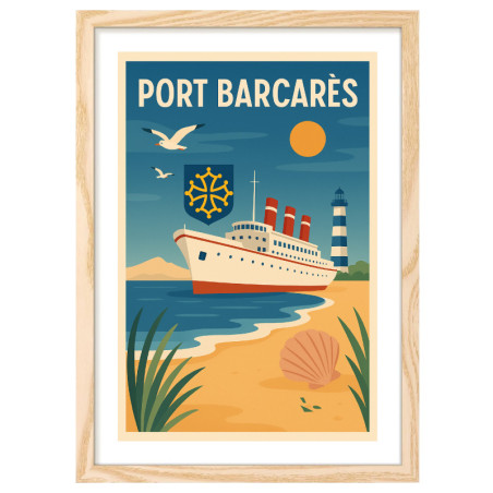       Affiche vintage de Barcarès
    