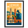 Affiche d'Izmir - Encadrement : Cadre noir
