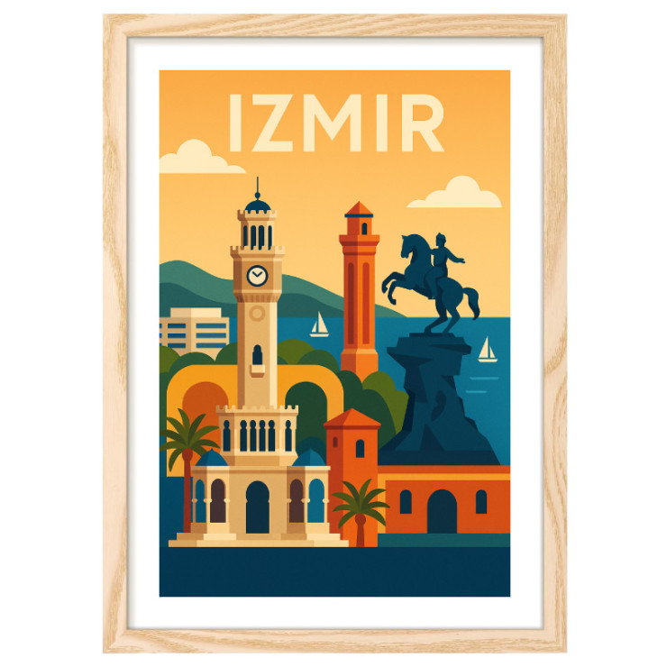 Affiche vintage d'Izmir