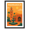 Affiche de Marrakech - Encadrement : Cadre noir