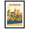 Affiche d'Avignon - Encadrement : Cadre noir