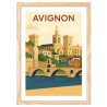 Affiche d'Avignon - Cadre bois