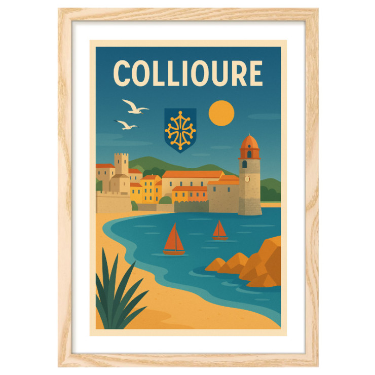 Affiche souvenir de Collioure