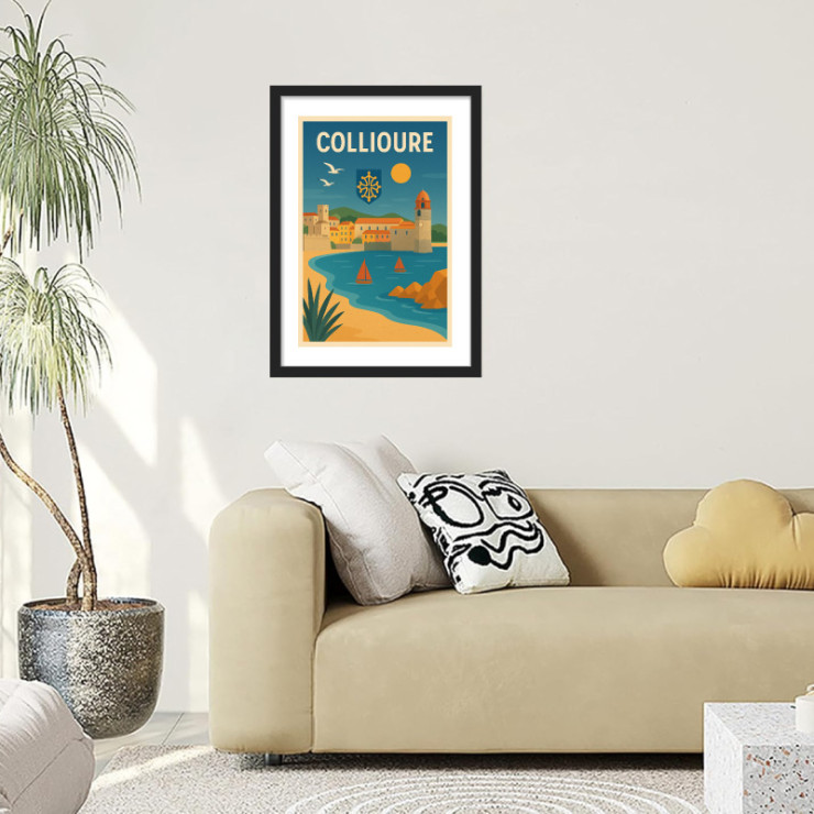       Affiche vintage de Collioure
    