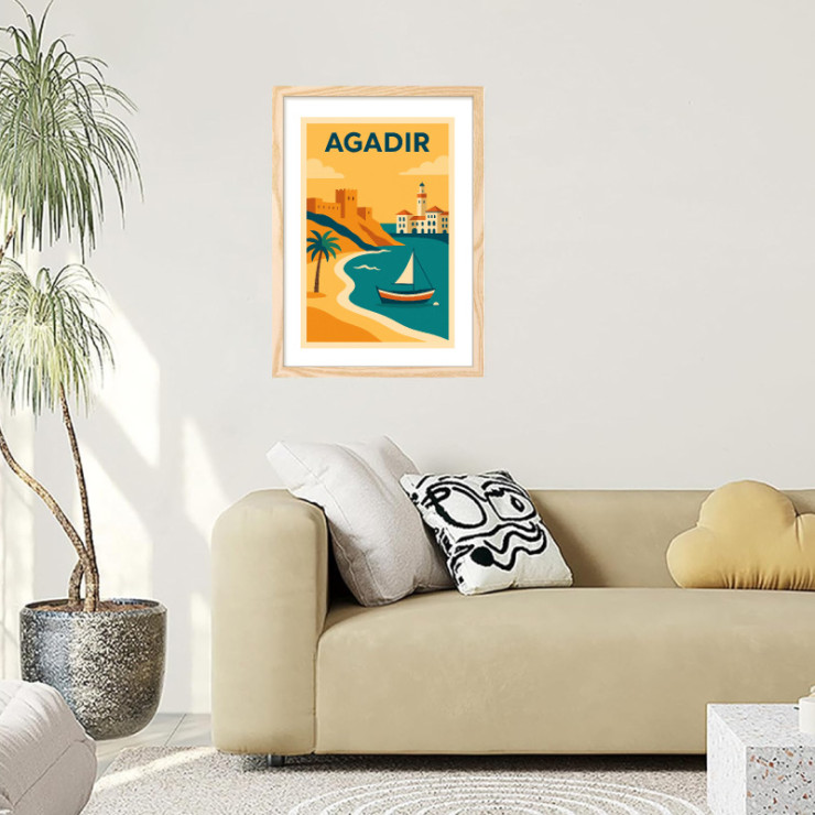       Affiche vintage d'Agadir
    